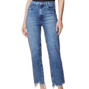 J BRAND High Rise Straight Jeans